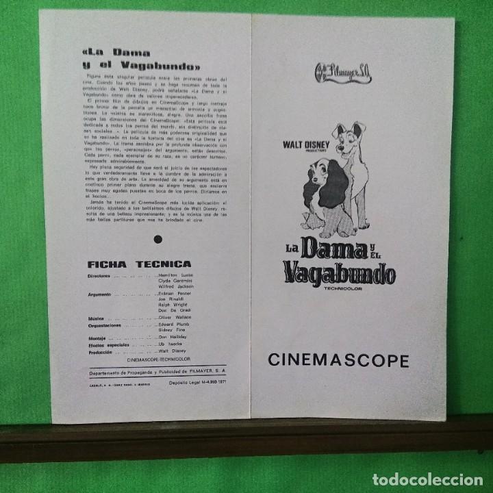 Cine: GUIA DE CINE - LA DAMA Y EL VAGABUNDO - 4 PAG. - EXCELENTE - L15