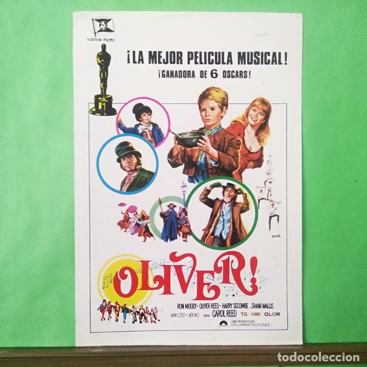 Cin&eacute;ma: GUIA DE CINE - OLIVER 1977 - RON MOODY,OLIVER REED - ORIGINAL - 2 PAG. EXCELENTE- L15