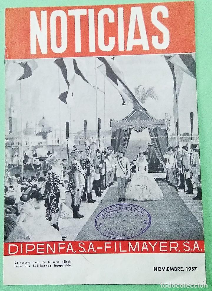 Cine: NOTICIAS DIPENFA . NOVIEMBRE 1957. GUIA CINE . 8 PAGINAS . L11