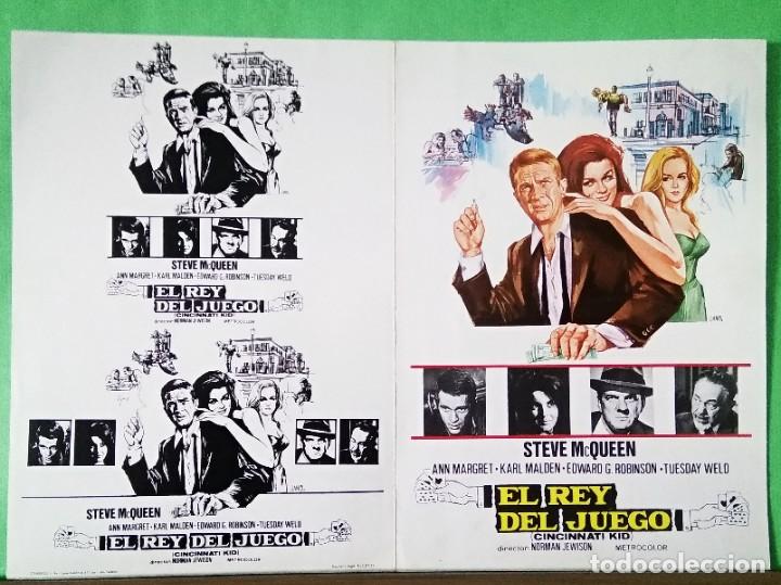 Cine: EL REY DEL JUEGO . 1975 STEVE McQUEEN.ANN MARGRET. GUIA DE CINE 4 PAGINAS - L16