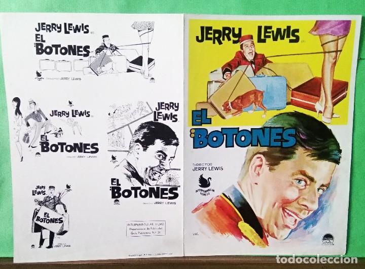 Cine: EL BOTONES . JERRY LEWIS. GUIA DE 1966 . 4 PAGINAS - CARTELISTA JANO - L16