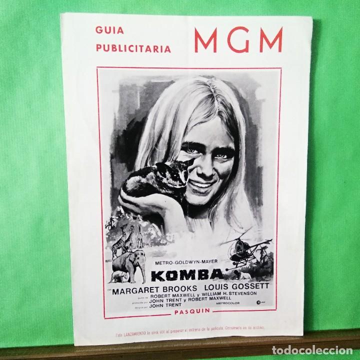Kino: GUIA DE CINE. KOMBA. MARGARET BROOKS 1969 - 6 PAGINAS - L16