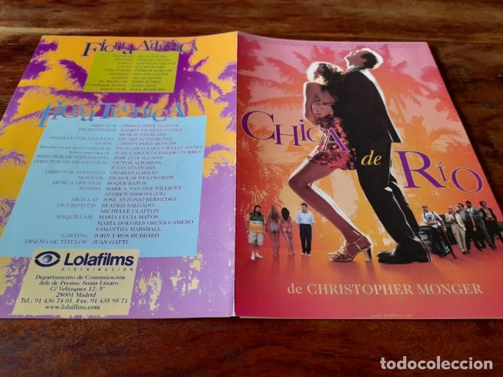 Cinema: Chica de Rio - Hugh Laurie, Santiago Segura, Vanessa Nunes - Guia original Lolafilms 2001