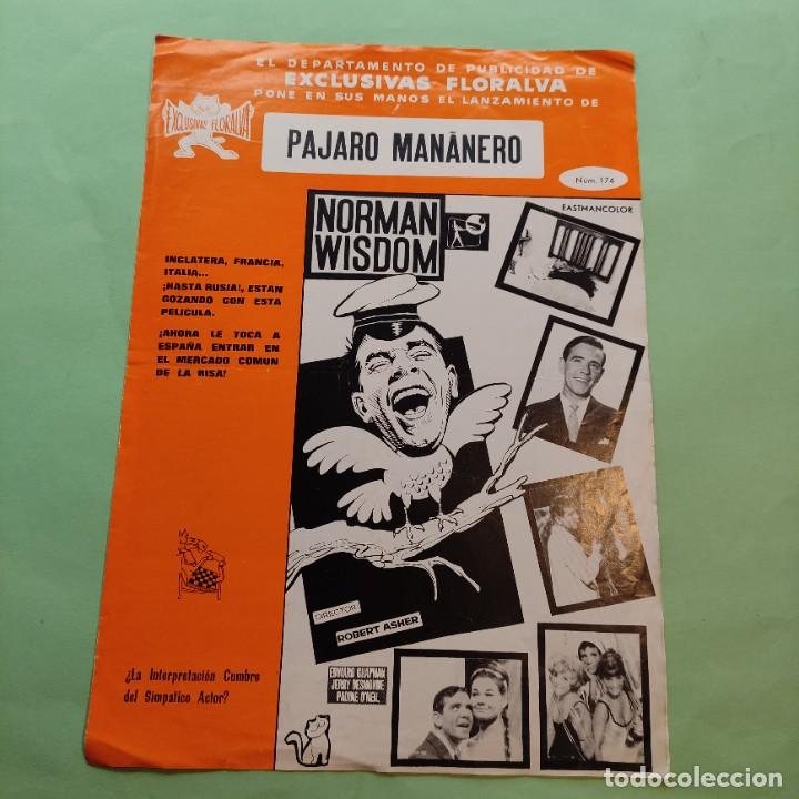 Kino: GUIA DE CINE PAJARO MA&Ntilde;ANERO . NORMAN WISDOM. 4 PAGINAS . L16