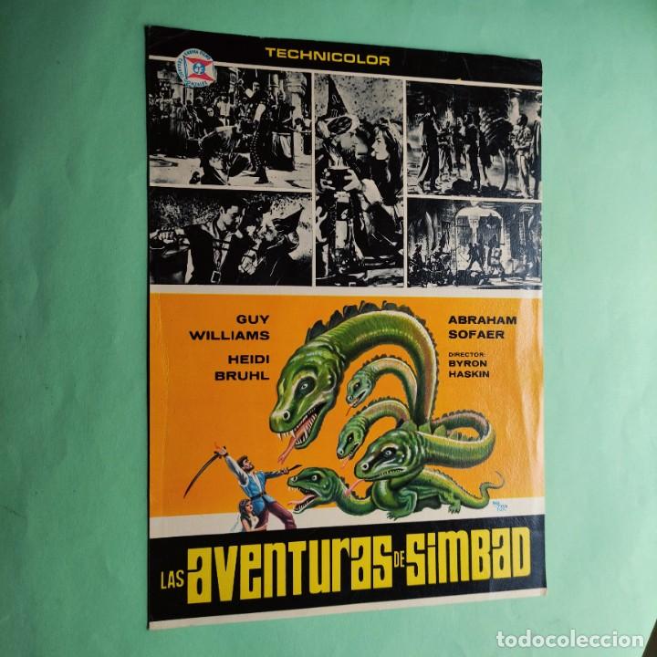 Kino: GUIA LAS AVENTURAS DE SIMBAD . GUY WILLIAMS . 2 PAGINAS . L16