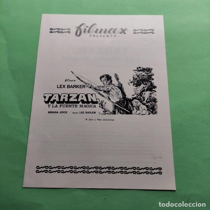 Kino: GUIA TARZAN Y LA FUENTE MAGICA . LEX BARKER . 4 PAGINAS .EXCELENTE . L16