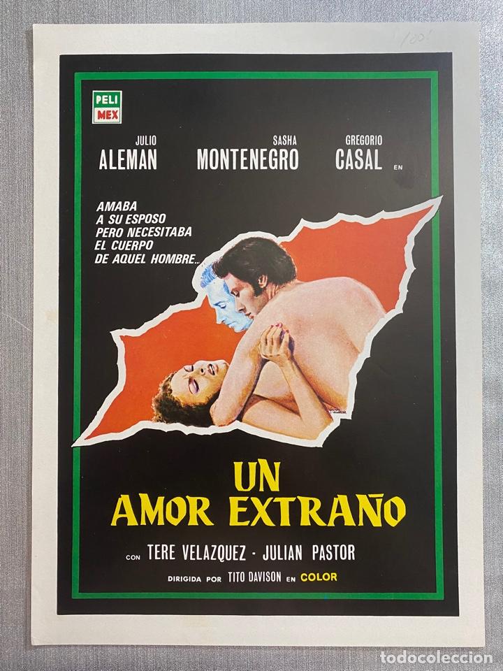 Cine: Un amor extra&ntilde;o. Julio aleman, Tere velazquez, Julian Pator. GUIA DE CINE.