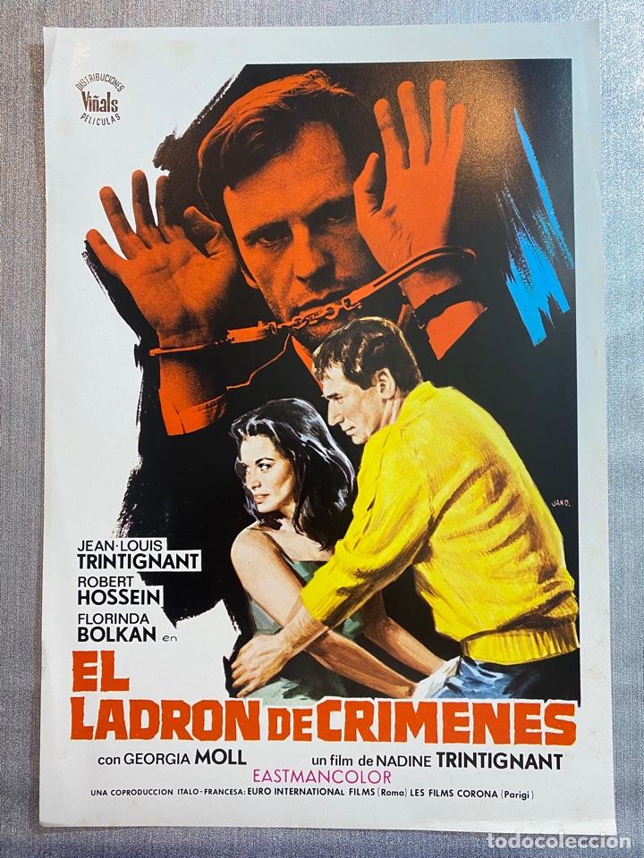 Cinema: El ladr&oacute;n de cr&iacute;menes. Jean-Louis Trintignant, Robert Hossein, Georgia Moll. GUIA DE CINE.