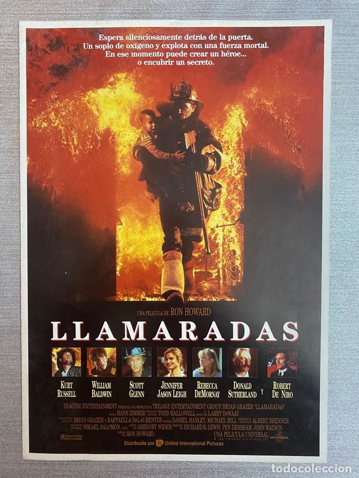 Cine: Llamaradas. Kurt Russell, William Baldwin, Robert De Niro, Donald Sutherland. GUIA DE CINE.