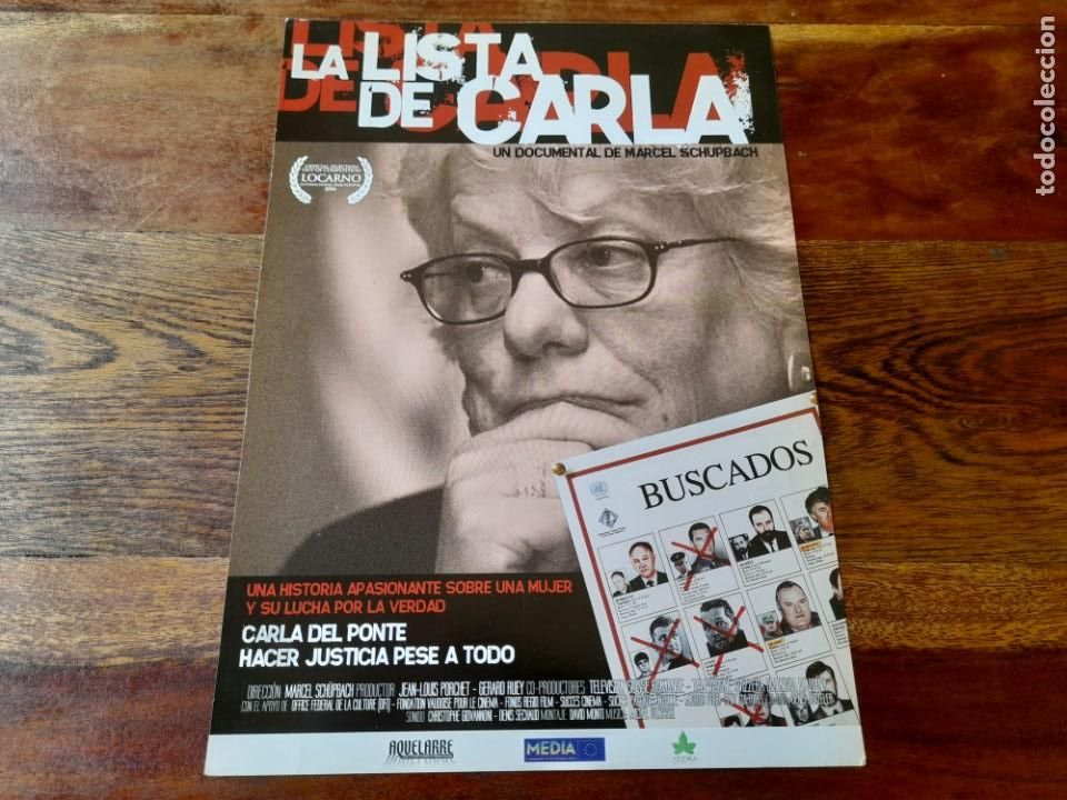 Cine: La lista de Carla - Carla Del Ponte, Marcel Sch&uuml;pbach - Guia original Yedra 2006 Guerra Balcanes
