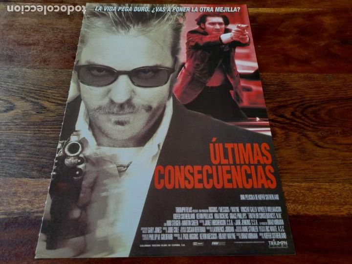Cinema: &Uacute;ltimas consecuencias - Kiefer Sutherland, Vincent Gallo, Kevin Pollak - Guia original Columbia 1998