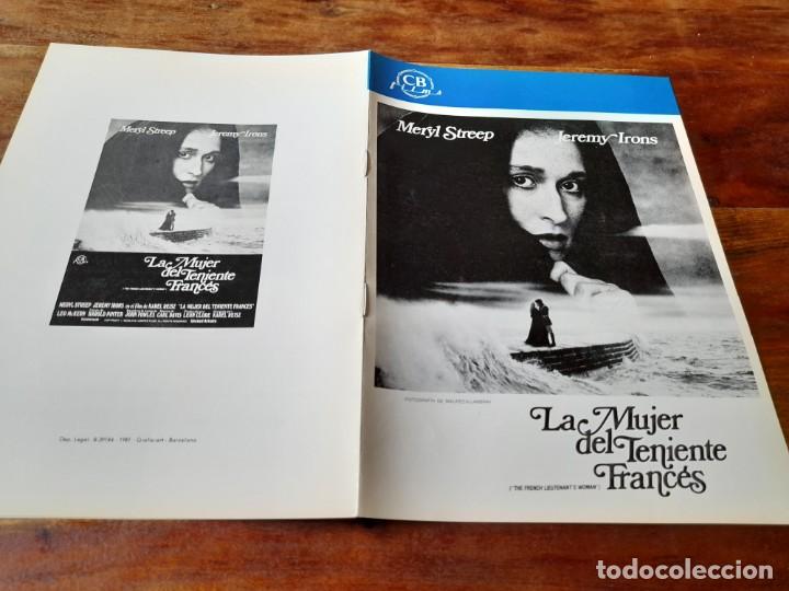 Cine: La mujer del Teniente frances - Meryl Streep, Jeromy Irons - Guia original CB films 1981