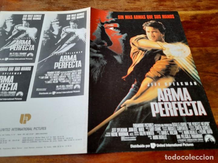 Cinema: Arma perfecta - Jeff Speakman, John Dye, Mako, James Hong - Guia original U.I.P 1991