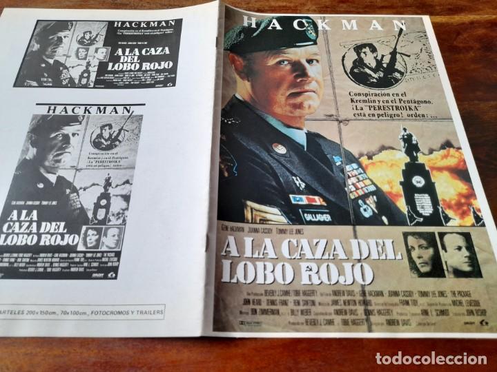 Cine: A la caza del lobo rojo - Gene Hackman, Joanna Cassidy, Tommy Lee Jones - Guia original Lauren 1989