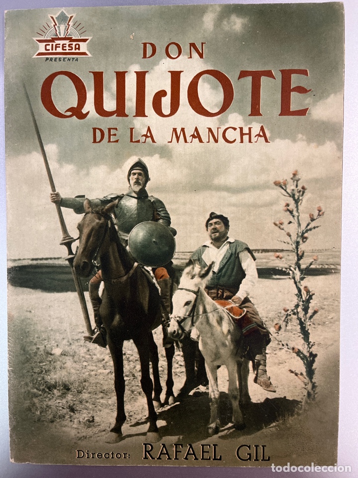 Cine: GUIA ORIGINAL-CIFESA-DON QUIJOTE DE LA MANCHA-RAFAEL GIL-RAFAEL RIVELLES-JUAN CALVO-SARA MONTIEL