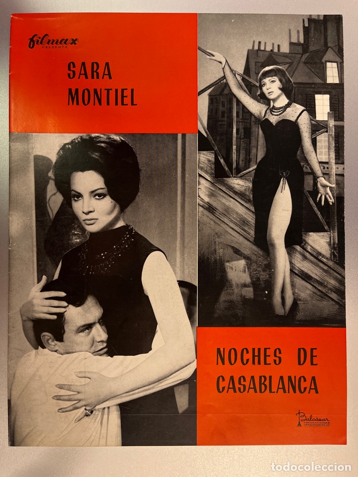 Cine: SARA MONTIEL - NOCHES DE CASABLANCA - GUIA DE CINE ORIGINAL - MAURICE RONET - FRANCO FABRIZI