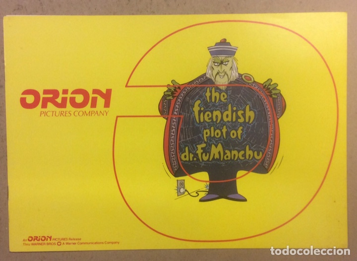 Kino: EL DIAB&Oacute;LICO PLAN DEL DR. FUMANCHU (PETER SELLER). LIBRETO Y GU&Iacute;A PROMOCIONAL DE LA PEL&Iacute;CULA