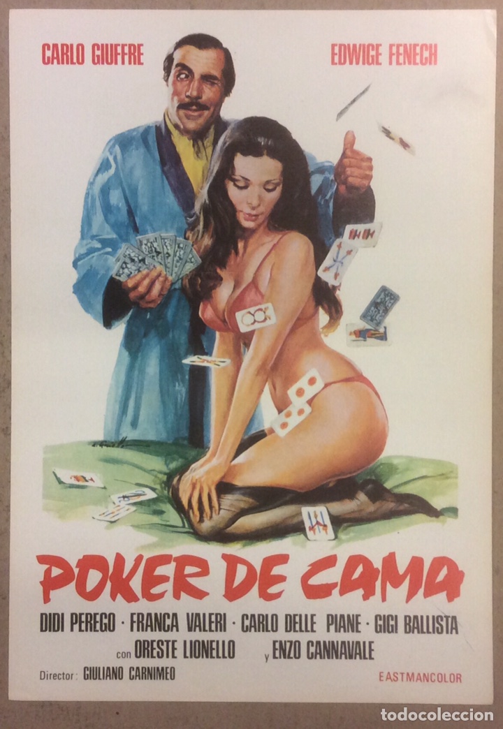 Cinema: POKER DE CAMA (CARLO GIUFFRE, EDWICE FEFECH). GU&Iacute;A PROMOCIONAL DE LA PEL&Iacute;CULA 1978