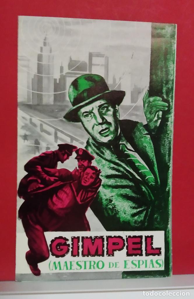 Kino: Gimpel, maestro de esp&iacute;as. Martin Held, Nadja Tiller, Walter Giller.M GUIA ORIGINAL