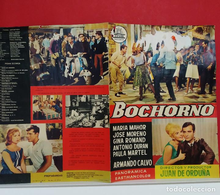 Cinema: Bochorno. Mar&iacute;a Mahor, Paula Martel, Jos&eacute; Moreno, Roberto Camardiel. GUIA DOBLE ORIGINAL