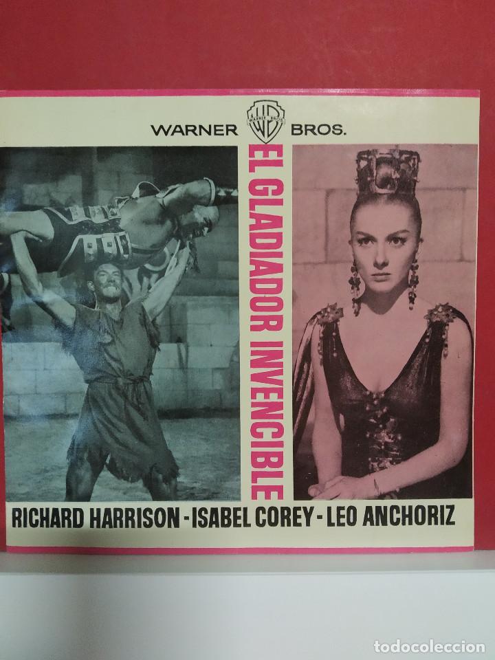 Kino: El gladiador invencible. Richard Harrison, Luisella Boni, GUIA ORIGINAL