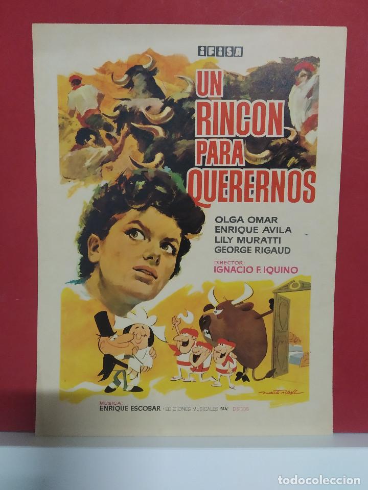 Kino: Un rinc&oacute;n para querernos. Enrique Avila, Olga Omar, Lili Mur&aacute;ti, Luis Cuenca GUIA sencilla ORIGINAL