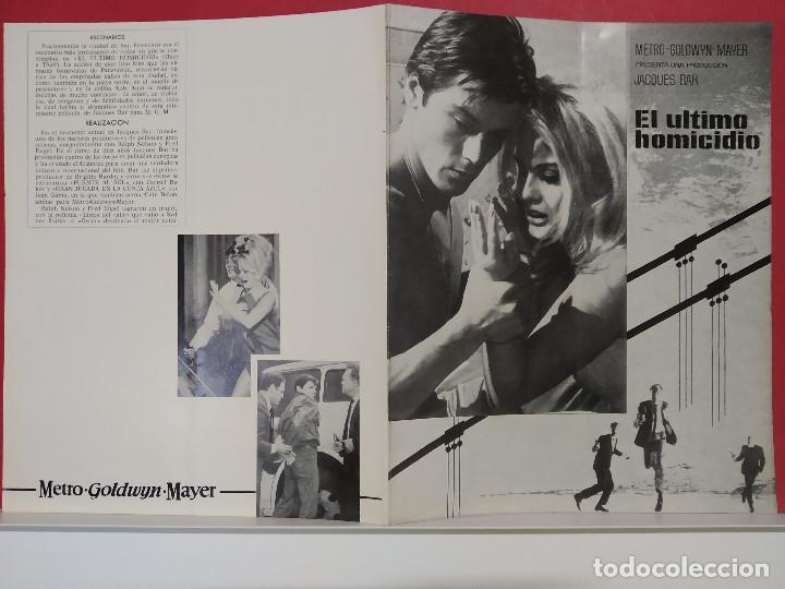 Kino: El &uacute;ltimo homicidio. Alain Delon, Ann-Margret, Van Heflin, Jack Palance. GUIA DOBLE