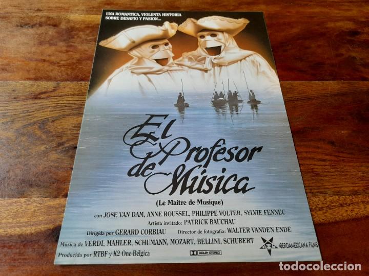 Cine: El profesor de m&uacute;sica - Jos&eacute; Van Dam,Anne Roussel,G&eacute;rard Corbiau - Gu&iacute;a original Iberoamericana 1988