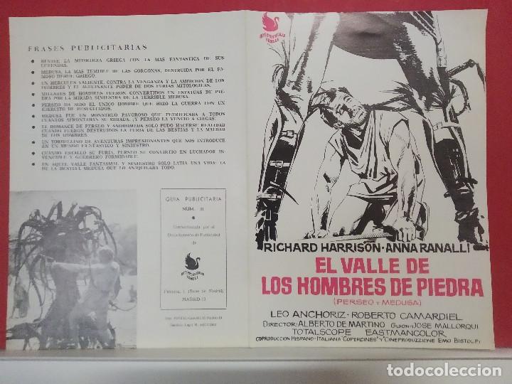 Kino: El valle de los hombres de piedra. Richard Harrison, &Aacute;ngel Jord&aacute;n, Anna Ranalli. GUIA DOBLE
