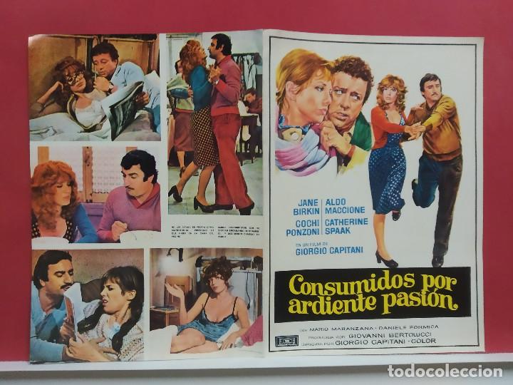 Cinema: CONSUMIDOS POR LA ARDIENTE PASI&Oacute;N. COCHI PONZONI, JANE BIRKIN. GUIA DOBLE