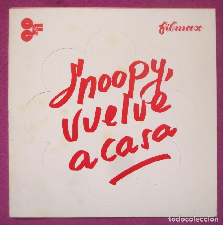 Cine: GUIA PUBLICITARIA CINE SNOOPY, VUELVE A CASA FILMAX CARLITOS LUCY SALLY 1972 G1368