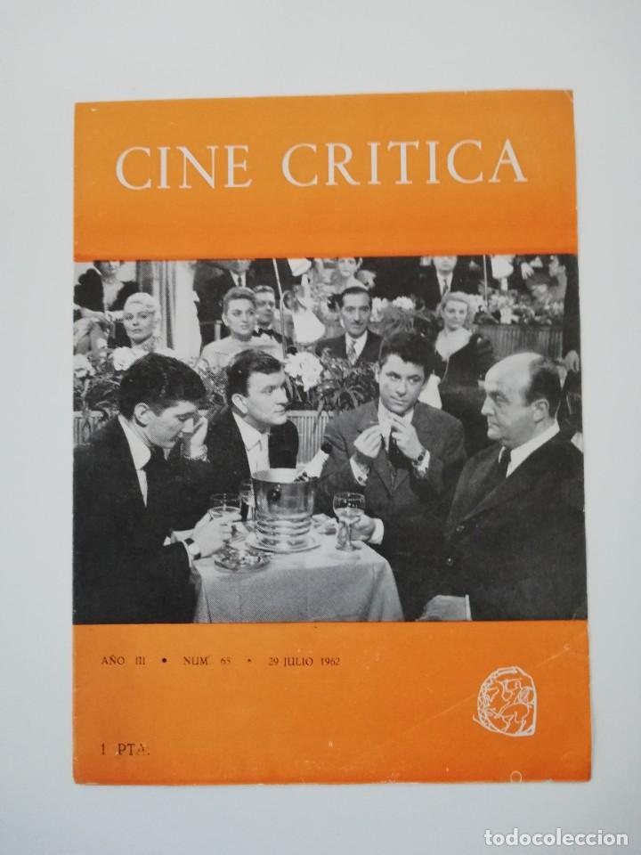 Cinema: GUIA PUBLICITARIA CINE CRITICA N&ordm; 65 1962 PROPAGANDA KAS