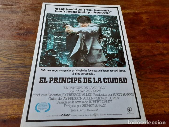 Cin&eacute;ma: El pr&iacute;ncipe de la ciudad - Treat Williams, Jerry Orbach, Sidney Lumet - Gu&iacute;a original Procines 1982