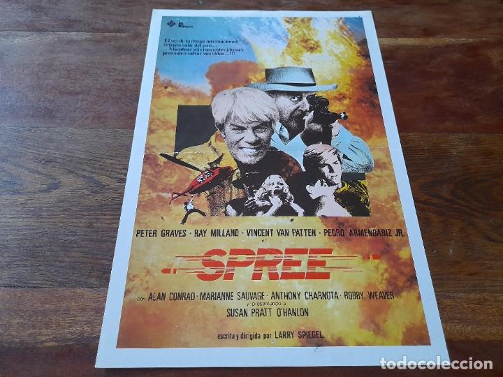 Cinema: Spree - Peter Graves, Ray Milland, Vincent Van Patten, Marianne Sauvage - Gu&iacute;a original Pelimex 1980