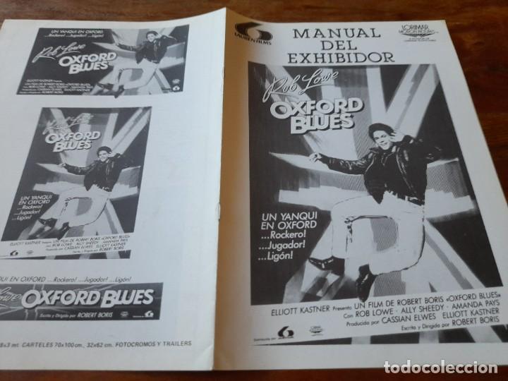 Cinema: Oxford Blues - Rob Lowe, Ally Sheedy, Amanda Pays, Julian Sands - Gu&iacute;a original Lauren 1984