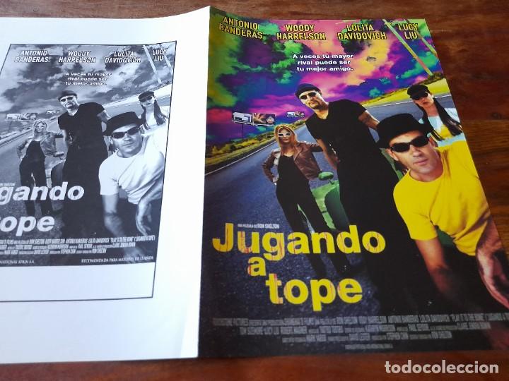 Cine: Jugando a tope - Antonio Banderas,Woody Harrelson,Lolita Davidovich - Gu&iacute;a original Buenavista 1999