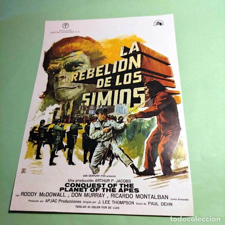 Cine: GUIA DE CINE LA REBELION DE LOS SIMIOS . RODDY MCDONALL . 2 PAGINAS . L17