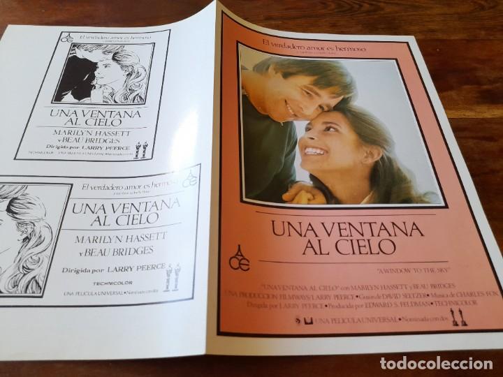 Cine: Una ventana al cielo - Marilyn Hassett, Beau Bridges,Belinda Montgomery - Gu&iacute;a original Alianza 1975