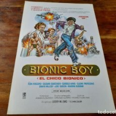 Cine: BIONIC BOY - SUSAN BEACHER, KERRY CHANDLER, CAROLE KING - GUÍA ORIGINAL LEON FILMS 1980