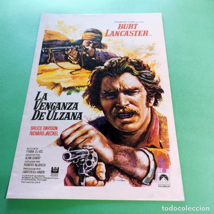 Cine: Gu&iacute;a . LA VENGANZA DE ULZANA . BURT LANCASTER . 1979 . - 4 PAGINAS . EXCELENTE . L17
