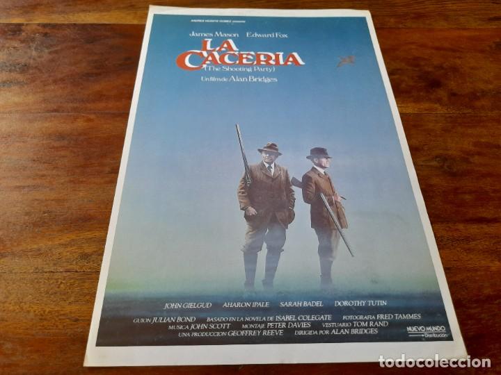 Cin&eacute;ma: La Caceria - James Mason, Edward Fox, John Gielgud - Gu&iacute;a original Nuevo Mundo 1985