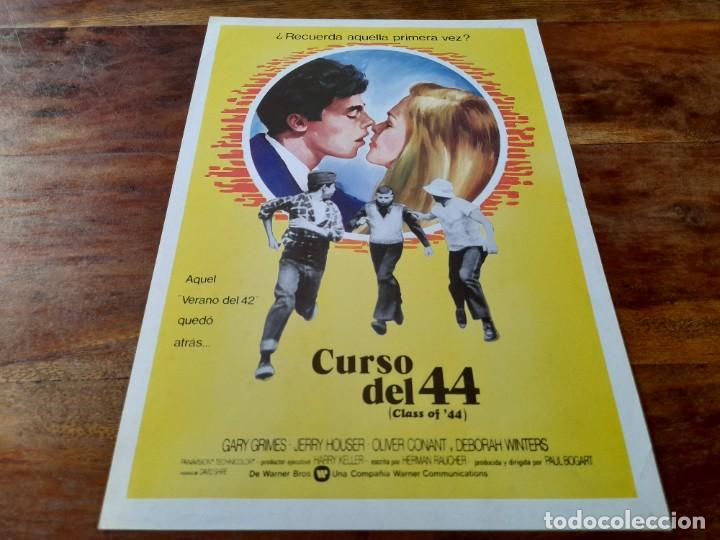Cine: Curso del 44 - Gary Grimes, Jerry Houser, Oliver Conant, Deborah Winters - Gu&iacute;a original Warner 1975