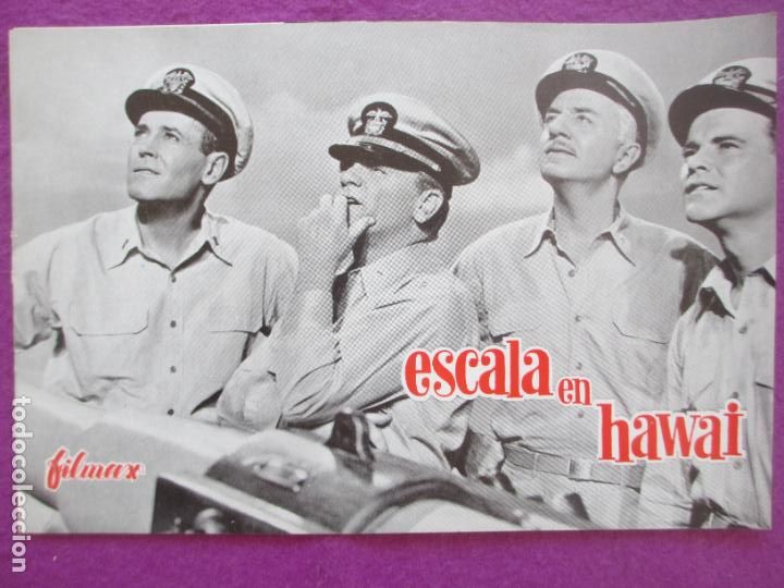 Cine: GUIA PUBLICITARIA CINE ESCALA EN HAWAI HENRY FONDA JAMES CAGNEY 1962 G1641