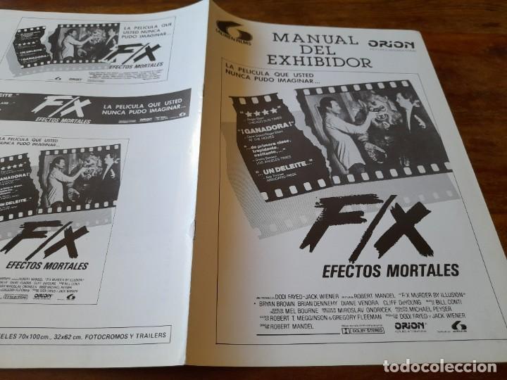 Cine: F/X efectos mortales - Bryan Brown, Brian Dennehy, Diane Venora - Guia original Lauren 1986