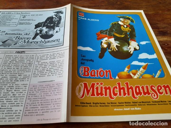 Cine: Las aventuras del bar&oacute;n M&uuml;nchhausen - Hans Albers, Wilhelm Bendow - Gu&iacute;a original Daga repo