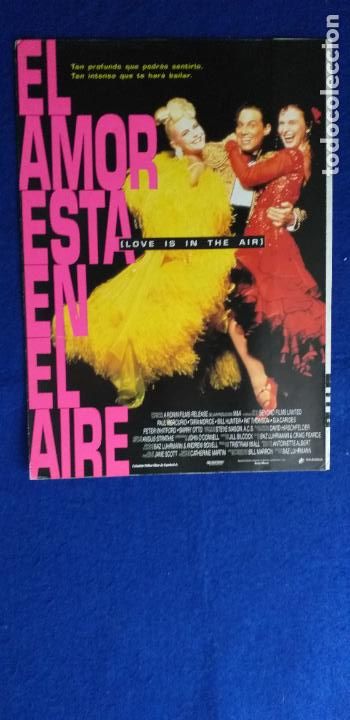 Cinema: GUIA DOBLE: EL AMOR ESTA EN EL AIRE (LOVE IS IN THE AIR) Paul Mercurio - Tara Morice - Bill Hunter