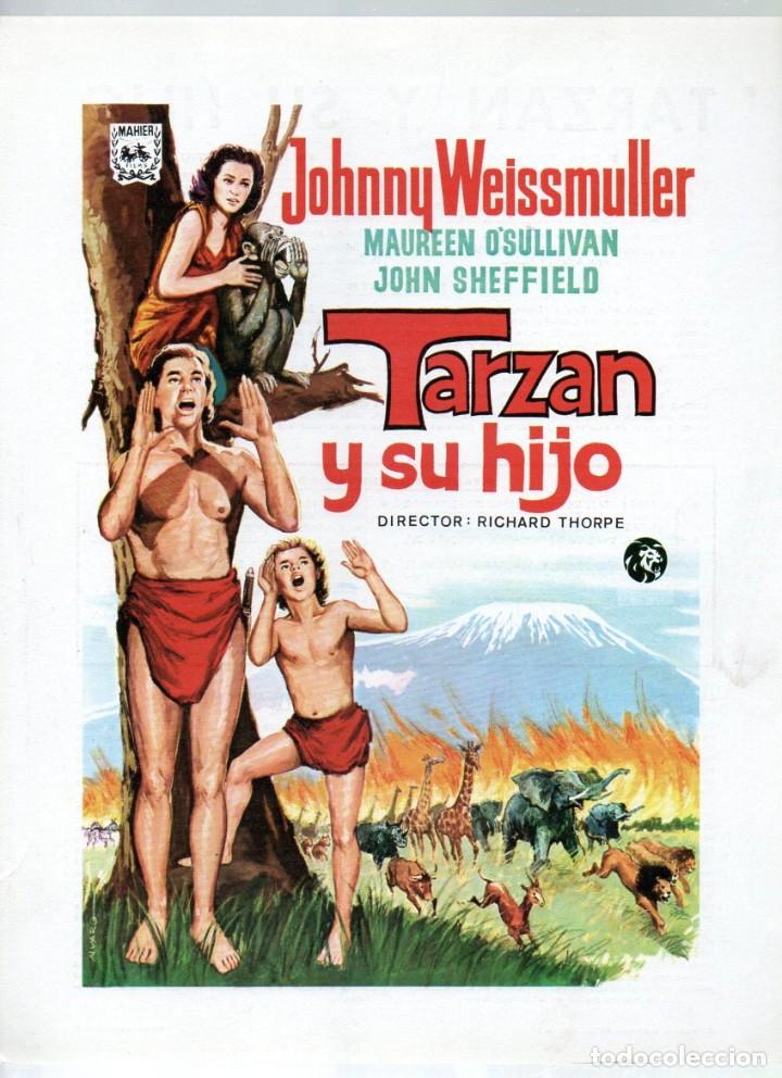 Cin&eacute;ma: GUIA, TARZAN Y SU HIJO. JOHNNY WEISSMULLER, MAUREEN O'SULLIVAN, JOHN SHEFFIELD. MAHIE FILMS