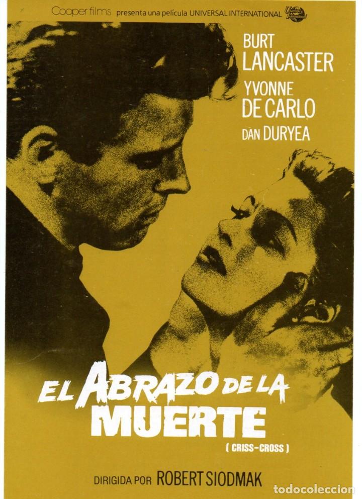 Cinema: GUIA, EL ABRAZO DE LA MUERTE. COOPER FILM-UNIVERSAL INTERNATIONAL. BURT LANCASTER, YVONNE DE CARLO