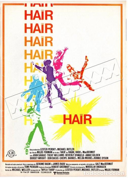 Cine: HAIR. GUIA PUBLICITARIA Y CARTELERA 7 ESCENAS