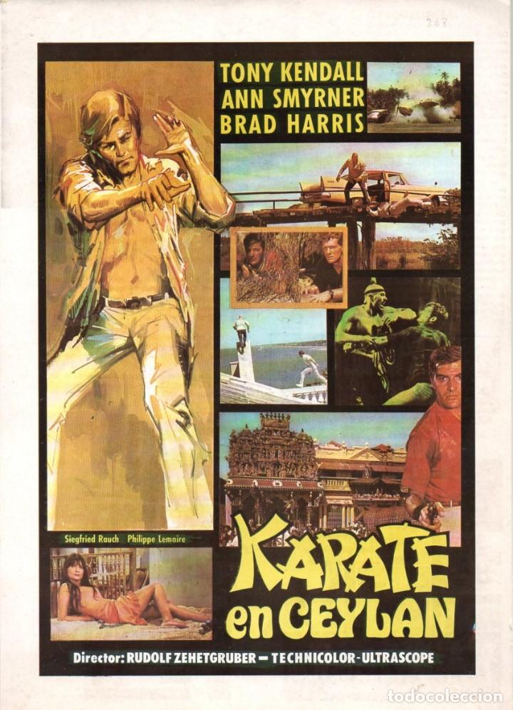 Cinema: GUIA, KARATE EN CEYLAN. RUDOLF ZEHETGRUBER 1974. TONY KENDALL, ANN SMYRNER, BRAD HARRIS...